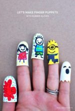 ПАЛЬЧИКОВЫЕ КУКЛЫ ИЗ РЕЗИНОВЫХ ПЕРЧАТОК